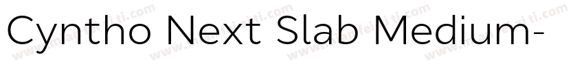Cyntho Next Slab Medium字体转换
